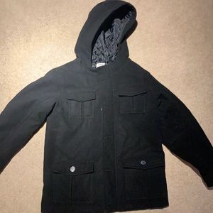 Gymboree boys black dress/ pea coat size 10/12